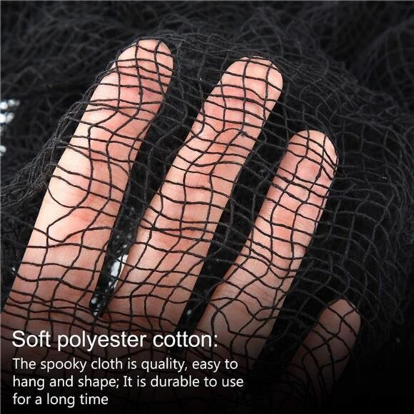 6 Pack Halloween Black Creepy Cloth - Halloween Decorations Clearance - 30X72 - Picture 6 of 7